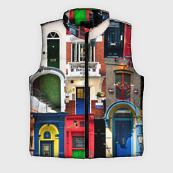 Мужской жилет London doors цифровой коллаж, цвет: 3D-черный