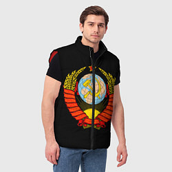 Мужской жилет СССР, цвет: 3D-красный — фото 2
