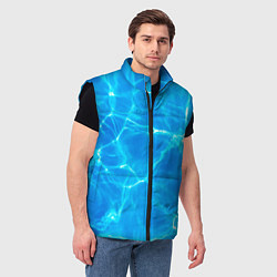 Мужской жилет Вода, цвет: 3D-черный — фото 2