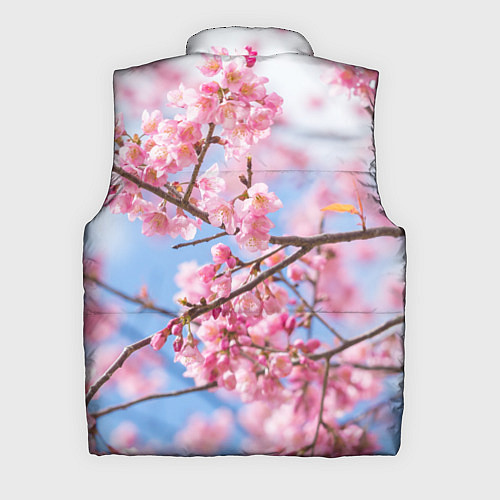 Мужской жилет Ветки Сакуры / 3D-Светло-серый – фото 2