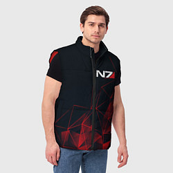 Мужской жилет MASS EFFECT N7, цвет: 3D-красный — фото 2