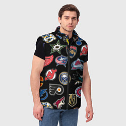 Мужской жилет NBA PATTERN, цвет: 3D-черный — фото 2