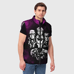 Мужской жилет JOJOS BIZARRE ADVENTURE, цвет: 3D-светло-серый — фото 2