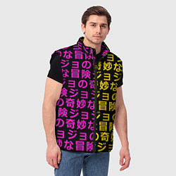 Мужской жилет JOJOS BIZARRE ADVENTURE, цвет: 3D-черный — фото 2