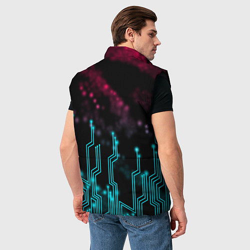 Мужской жилет CYBERPUNK / 3D-Черный – фото 4