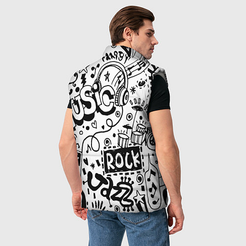 Мужской жилет Rock / 3D-Светло-серый – фото 4