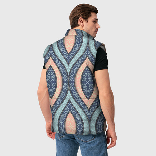 Мужской жилет Восточный орнамент / 3D-Светло-серый – фото 4