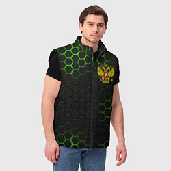 Мужской жилет РОССИЯ, цвет: 3D-черный — фото 2