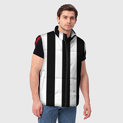 Мужской жилет Полоска, цвет: 3D-красный — фото 2