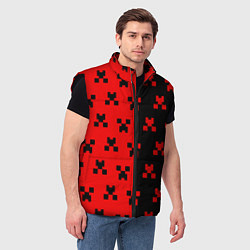 Мужской жилет MINECRAFT CREEPER, цвет: 3D-черный — фото 2