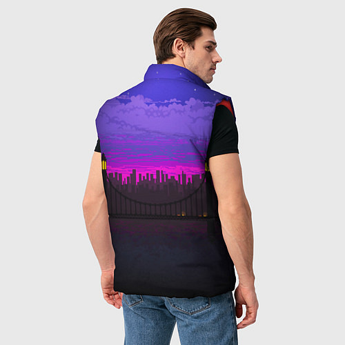 Мужской жилет HOTLINE MIAMI2 / 3D-Красный – фото 4