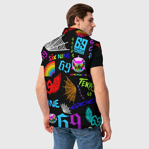 Мужской жилет 6IX9INE / 3D-Красный – фото 4