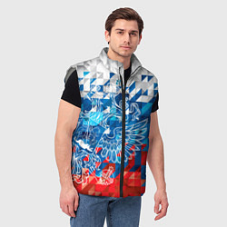 Мужской жилет Россия, цвет: 3D-светло-серый — фото 2