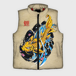 Мужской жилет Золотая рыба кои, цвет: 3D-красный