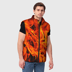 Мужской жилет ОГОНЬ, цвет: 3D-черный — фото 2