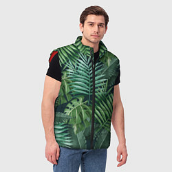 Мужской жилет Тропики, цвет: 3D-красный — фото 2