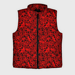 Мужской жилет ЧЕРЕПА И РОЗЫ
