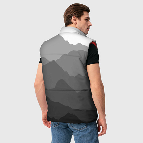 Мужской жилет Горы / 3D-Красный – фото 4
