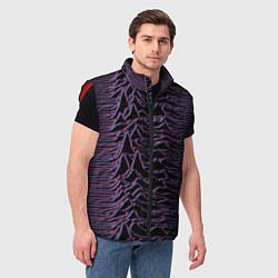 Мужской жилет Joy Division Glitch, цвет: 3D-красный — фото 2