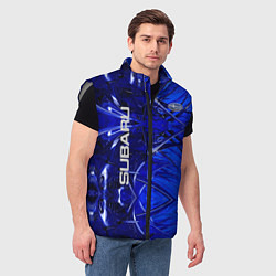 Мужской жилет Subaru, цвет: 3D-светло-серый — фото 2