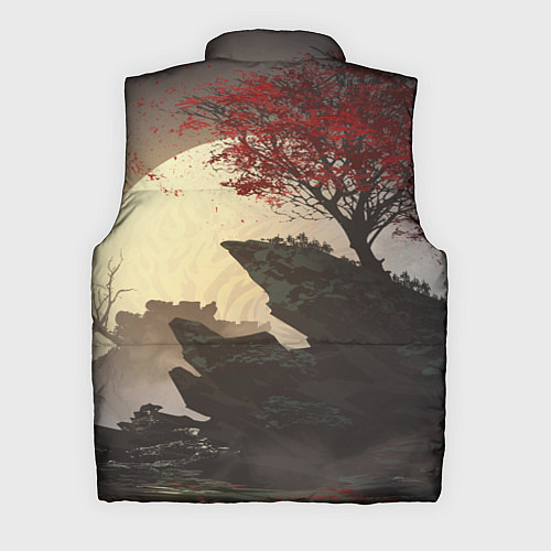Мужской жилет Ghost of Tsushima / 3D-Светло-серый – фото 2