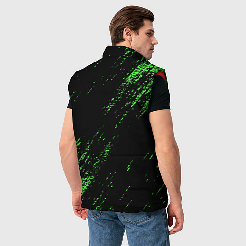 Мужской жилет Minecraft / 3D-Красный – фото 4