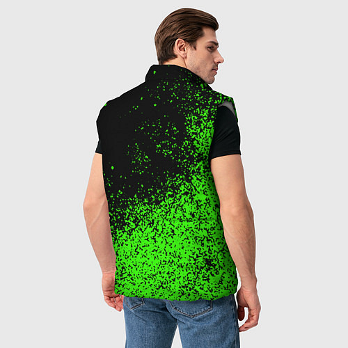 Мужской жилет Minecraft / 3D-Светло-серый – фото 4