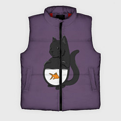 Мужской жилет Довольный кот, цвет: 3D-красный