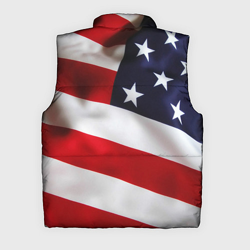 Мужской жилет США USA / 3D-Светло-серый – фото 2