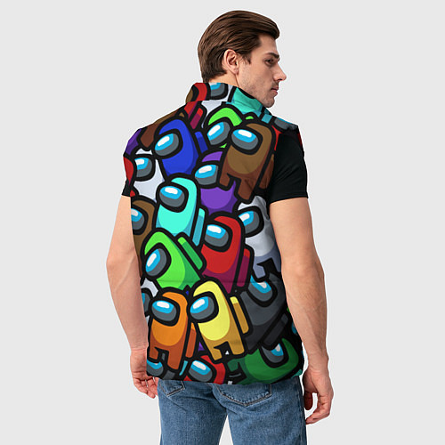 Мужской жилет Among us / 3D-Черный – фото 4