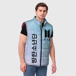 Мужской жилет BTS БТС, цвет: 3D-красный — фото 2