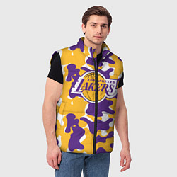 Мужской жилет LA LAKERS ЛЕЙКЕРС, цвет: 3D-черный — фото 2