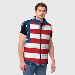 Мужской жилет Америка, цвет: 3D-светло-серый — фото 2