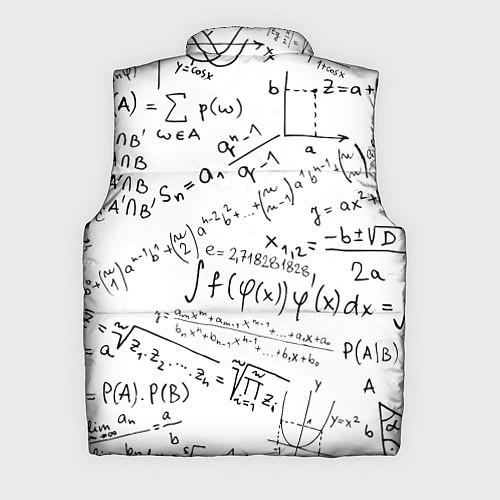 Мужской жилет Мама,я математик! / 3D-Светло-серый – фото 2
