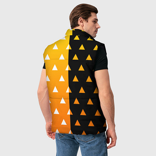 Мужской жилет ZENITSU ЗЕНИТСУ КИМОНО / 3D-Черный – фото 4