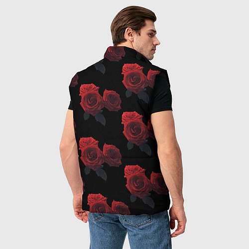 Мужской жилет Роза / 3D-Черный – фото 4
