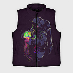 Мужской жилет Медуза и космонавт, цвет: 3D-черный