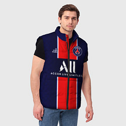 Мужской жилет PSG домашняя сезон 2021, цвет: 3D-черный — фото 2