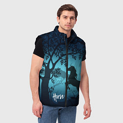 Мужской жилет Конь, цвет: 3D-черный — фото 2