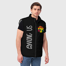 Мужской жилет Among Us The Imposter, цвет: 3D-светло-серый — фото 2