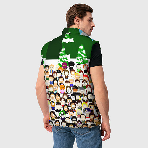 Мужской жилет Южный Парк South Park / 3D-Черный – фото 4