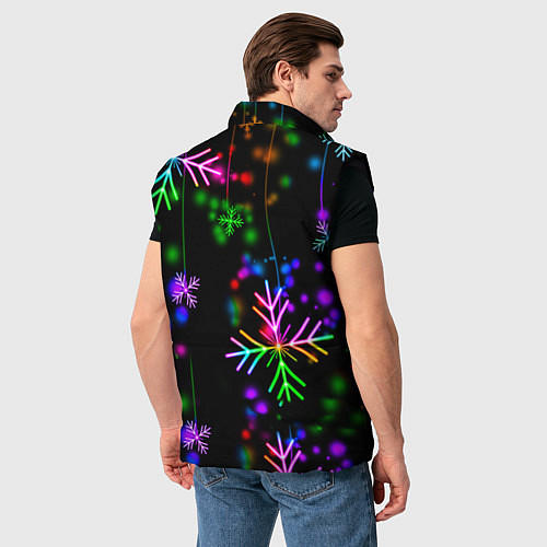 Мужской жилет Among Us New Year / 3D-Черный – фото 4