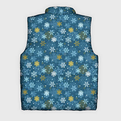 Мужской жилет Снежинки / 3D-Светло-серый – фото 2