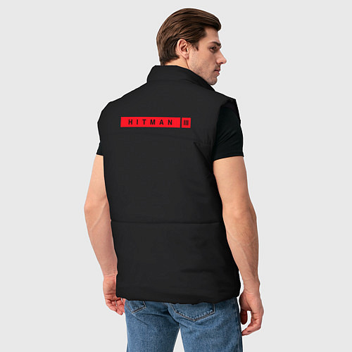 Мужской жилет Hitman III / 3D-Черный – фото 4