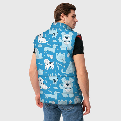 Мужской жилет Собачки / 3D-Красный – фото 4