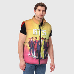 Мужской жилет BTS, цвет: 3D-красный — фото 2