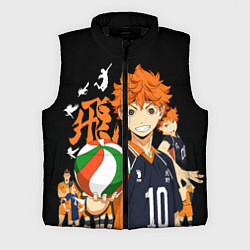 Мужской жилет ВОЛЕЙБОЛ!! HAIKYUU!!, цвет: 3D-черный