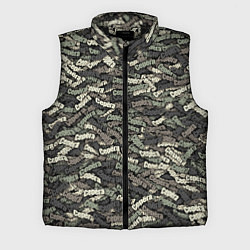 Мужской жилет Камуфляж - Серёга, цвет: 3D-черный