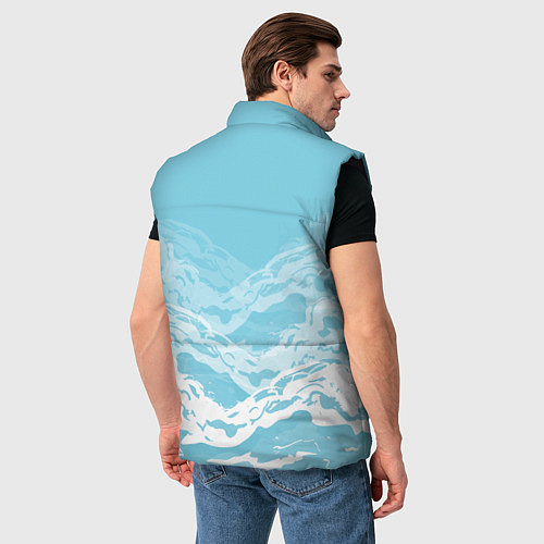 Мужской жилет Волны / 3D-Черный – фото 4