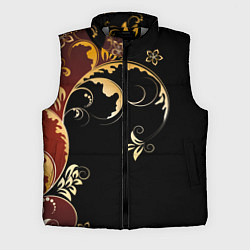 Мужской жилет Узор - Хохлома, цвет: 3D-светло-серый